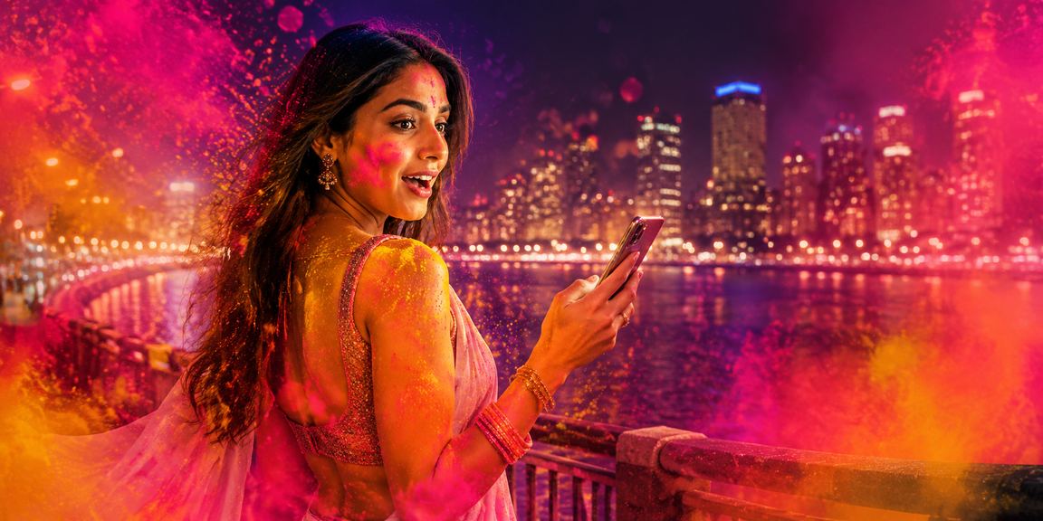 Mobile casino gaming in Mumbai during Holi Festival